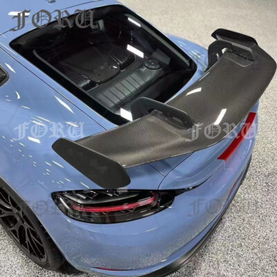 For Porsche 718 981 987 Boxter Cayman GT4 Style Carbon Fiber Rear Spoiler Wing