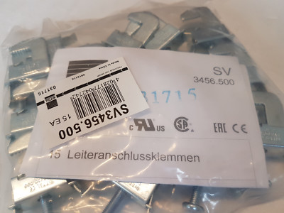 Rittal 1 VE= 15 Stück Leiteranschlussklemmen  SV3456.500     Neu in OVP