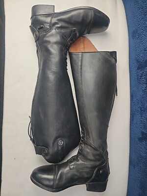 Bottes D'équitation Dublin Holywell Genou Haut - Femmes Taille 6 Cuir - Inde - Occasion
