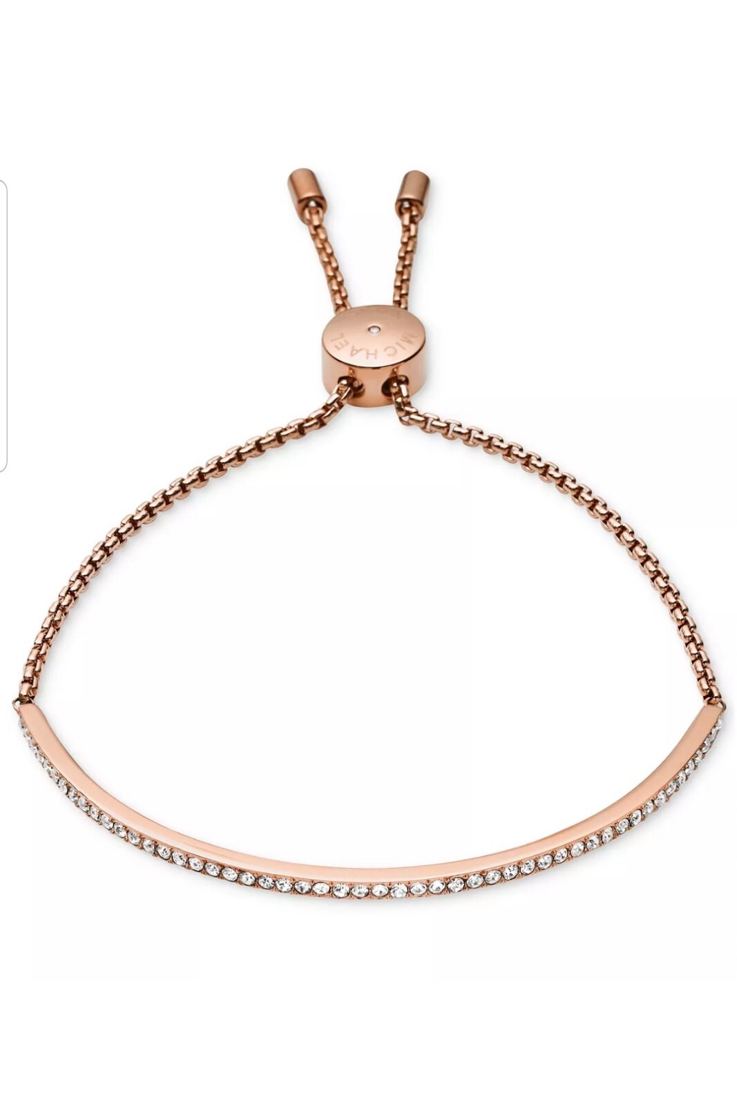 Michael Kors Brillance - Statement Clear Bar Slide Bracelet 