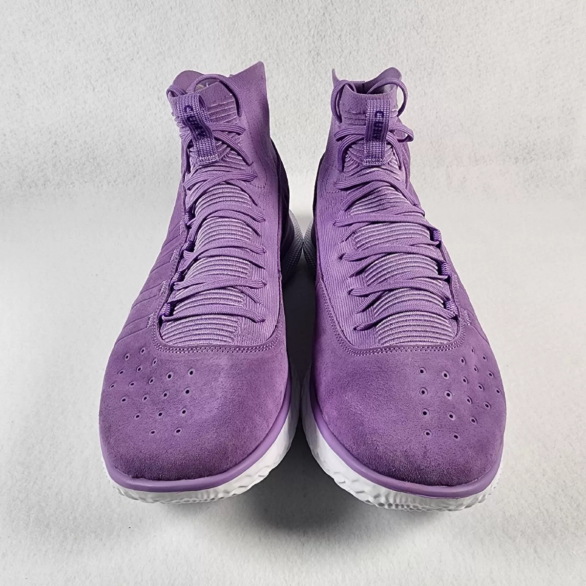 Size 17 - UNDER ARMOUR STEPH CURRY 4 FLOTRO VIVID LILAC PURPLE