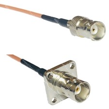 RG316 BNC FEMALE to BNC Flange Female RF Cable Rapid-SHIP LOT