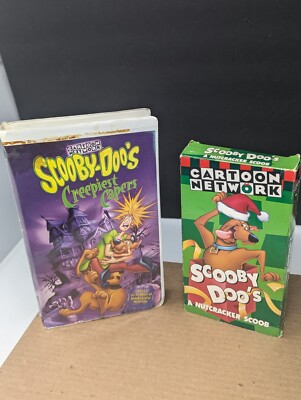 Vintage Scooby-Doo's VHS Movie Lot of 2 - Creepiest Capers & A Nutcracker Scoob