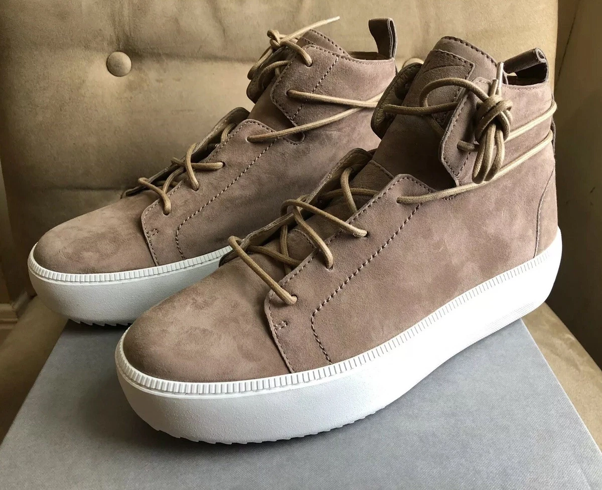 GIUSEPPE ZANOTTI BEIGE ZOLA SUEDE LEATHER CHUNKY SOLE SNEAKERS 43 10 | eBay