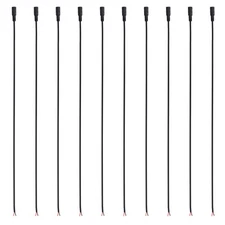 20 Inch DC Power Cable, 20 Pcs 5.5mm x 2.1mm Barrel Plug Socket Cables DC Female