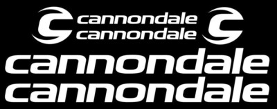 Cannondale Bicycle Vinyl Frame Decal Sticker Set MTB/Road Bike - Multiple Colors