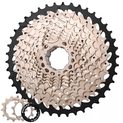 Bucklos Silber 11-fach Kassette Mountainbike 11-36T für Shimano HG