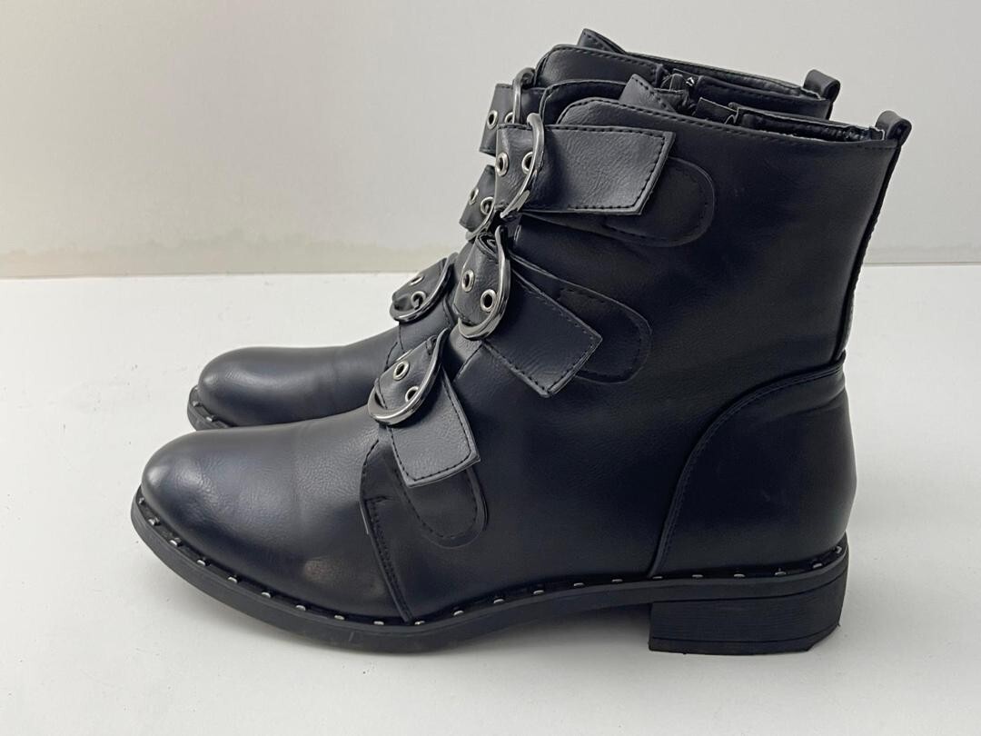 Leather Front Buckle Boots Wholesale Customized Women's Luxury