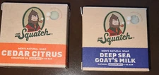 Lot of 2 Dr Squatch Soap Deep Sea Goat's Milk, Cedar Citrus