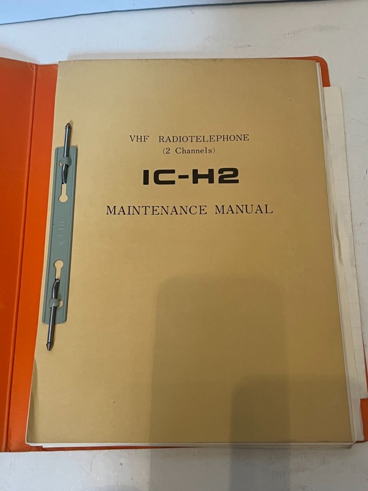 Original Service Manual ICH2 VHF Radio Telephone 2 Channels & CM