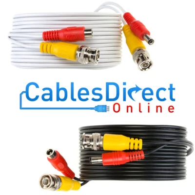 CABLES DIRECT ONLINE CCTV Cable Plug & Play Security Camera Wire BNC Power Video Audio 10FT - 100FT