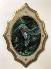 Hummingbird Original Tattoo Art Painting  Graffiti Art OOAK Graffiti Art