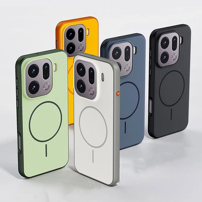 For OPPO Find X9 Pro, Luxury Shockproof Phone Case Wireless Charging Cover