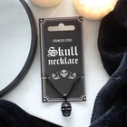 Modern Style Black Stainless Steel Skull Pendant Necklace - Gothic Necklace