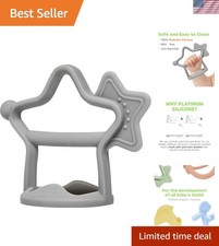 Korean Made Star Silicone Teether - Stylish Wrist Wear for Teething Relief