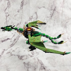 LEGO Ninjago The Green NRG Dragon 70593 - 2016 - INCOMPLETE / NO BOX