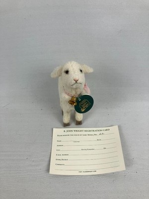 RARE R. JOHN WRIGHT 2022 SPRINGTIME FRIENDS LITTLE LAMB  50 MADE MINT 6in