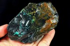 676Ct High-hardness Spiderweb Turquoise Rough Specimen YKM7631 — photo 2