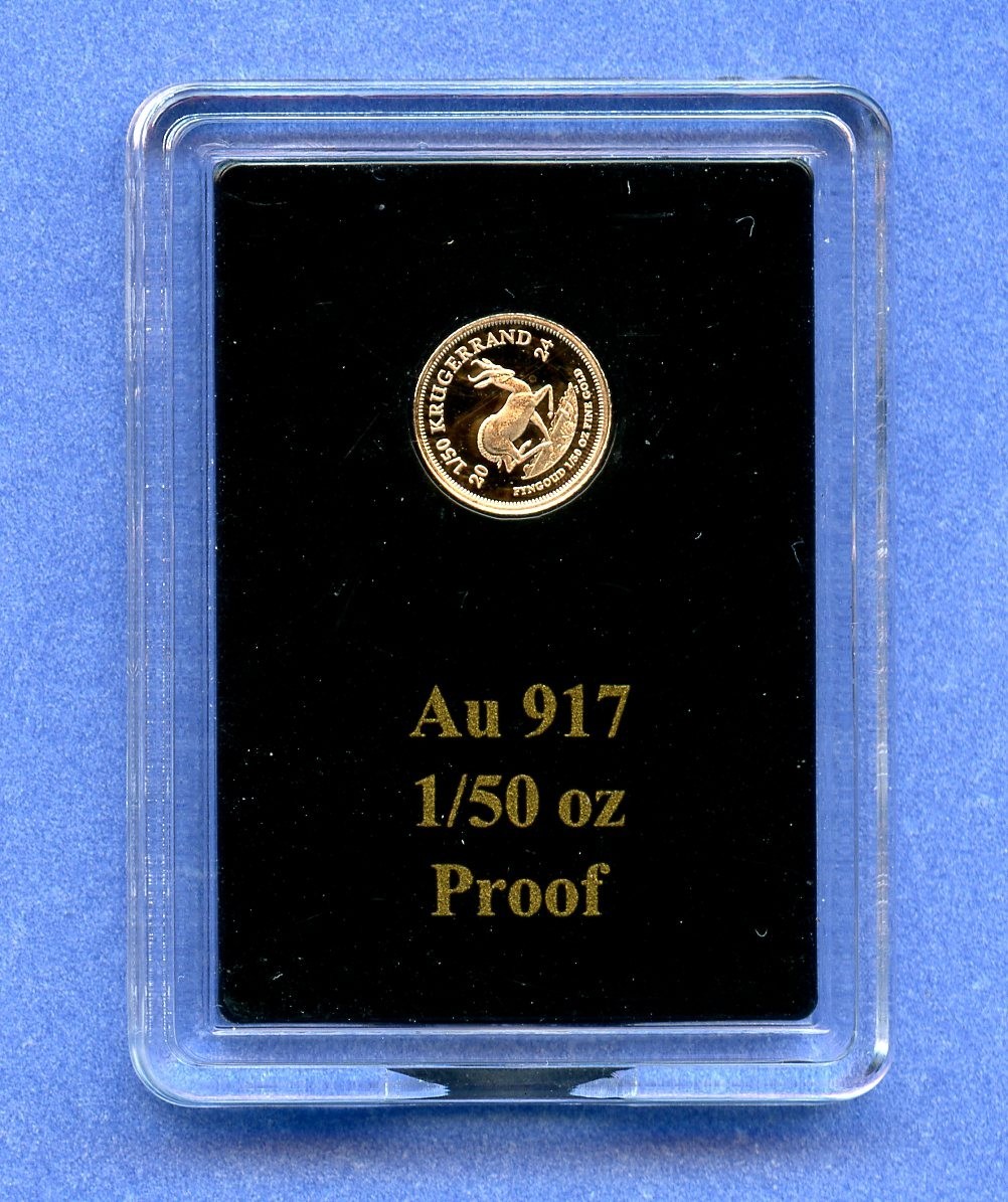 2024 South African Mint 1/50 oz Gold Krugerrand Proof Coin OGP and 2024 South African Mint 1/50 oz Gold Krugerrand Proof Coin OGP and