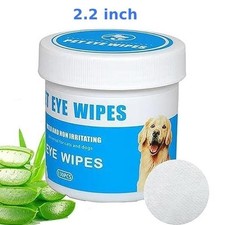 130 Pet Eye Wipes for Dogs Cats Hypoallergenic Tear Gunk Remover Cleaning Pad