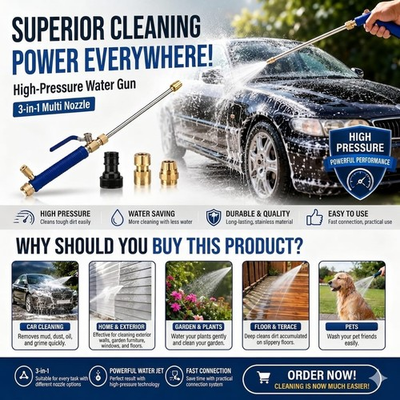 #ad Hydro Jet High Pressure Power Washer Wand Spray Gun for Car Garden Cleaning $27.99