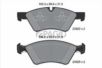 Pagid Bremsbelagsatz Scheibenbremse T1516N FüR Mercedes Klasse W251 V251 W164 GL