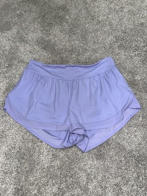 Calm Tides Lined Running Short 2.5''. In Lilac Smoke. Size 8