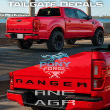 Tailgate Letters Decal Vinyl Inserts For Ford Ranger Truck 2019-2023
