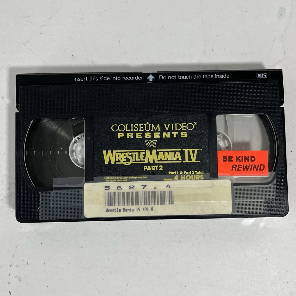 WWF Wrestlemania IV VHS Pop Up Package Hulk Hogan Andre The Giant - Part 2 Only - Image 2 of 4