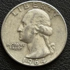 1964 D Washington Silver Quarter Dollar 25c