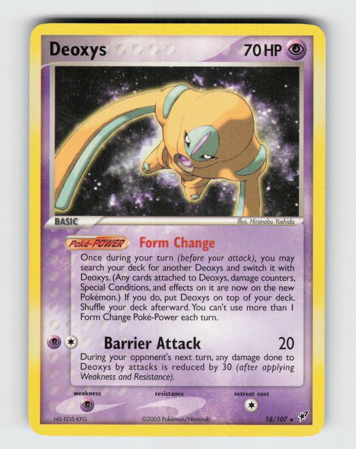 Deoxys 18/107 - Pokemon - Deoxys - Rare - LP