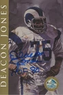 Deacon Jones - NFL Hall of Fame Autographed HOF (Ron Mix) Gold Art Card
