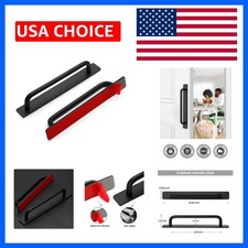 8 Pack Adhesive Handles Self Stick Instant Cabinet Handles 8.35", Black Sel...