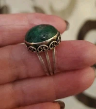 Vintage Eilat Ring Israel 925 sterling silver adjustable 