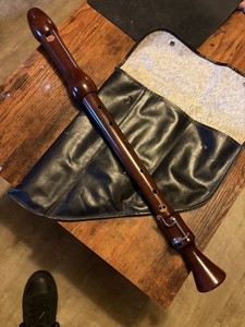 Gill Tenor-C Recorder Made In Israel Very Nice Sturdy Vinyl Bag Roll Case