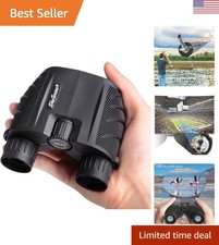 Durable 10x25 Folding Binoculars for Easy Outdoor Viewing - Adults  Kids