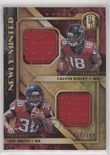 2018 Gold Standard Newly Minted Memorabilia Duals Calvin Ridley Ito Smith fm1