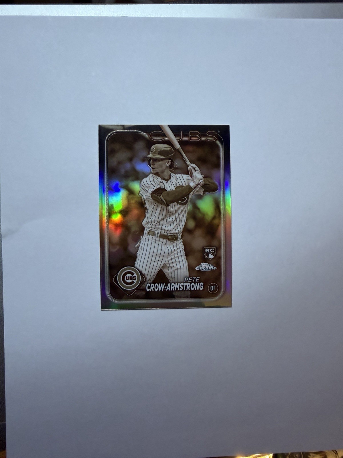 2024 Topps Chrome - Pete Crow-Armstrong #16 Sepia Refractor (RC) Cubs
