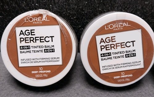 Lot Of 3 L'Oreal Age Perfect 4 in 1 Tinted Balm Infused W/ Firming Serum 10 Deep - Picture 2 of 5