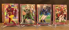 2025 Topps Chrome Football Leather Card Lot - McLaurin, Ruckert, Gardner, Bosa