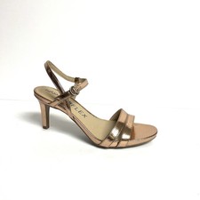 Lifestride Women  s Miracle Copper Metallic High Heel Sandals Size 9Wide