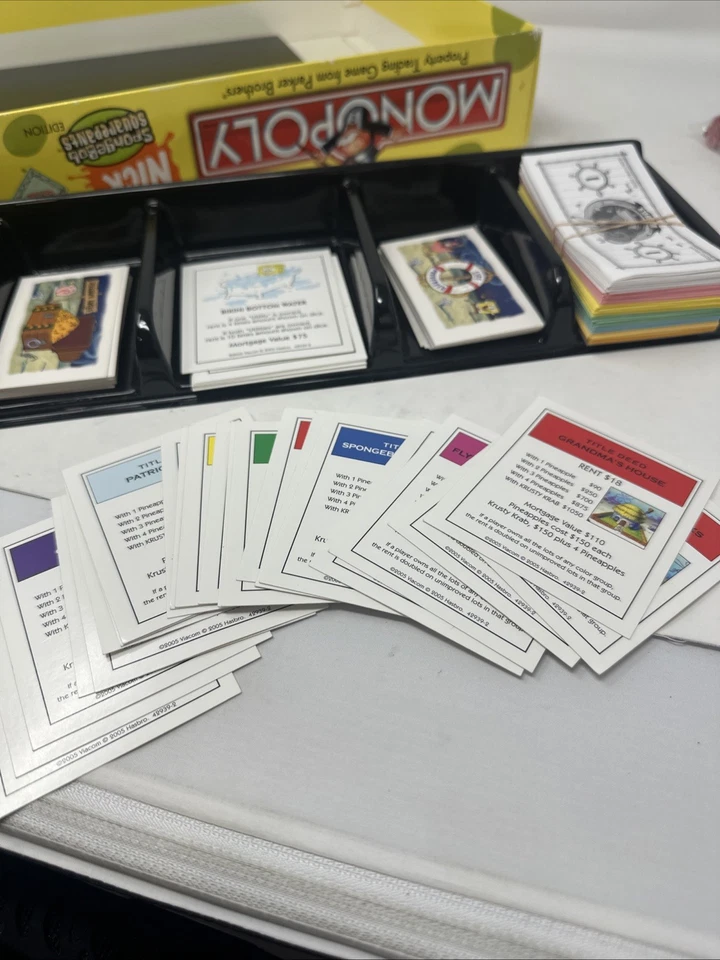 Hasbro Nickelodeon Spongebob Squarepants Monopoly Collectors Edition 2005 - Image 3 of 4