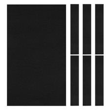 8ft Billiard Cloth Pool Table Felt Kit with 6 Cloth Strips Thickened, Black