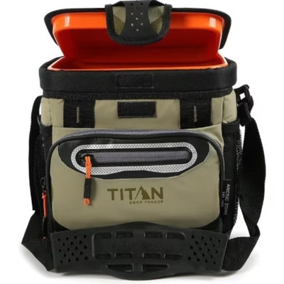 Titan by Arctic Zone Deep Freeze Cooler - 9 Can Zipperless Hardbody Cooler Moss