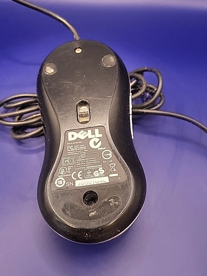 Dell OMY897 Black and Silver USB 5 Button Wheeled Computer MOABBO for Gaming PC - Image 3 of 3