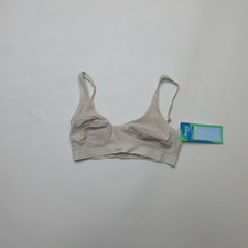 Sloggi Womens EVER Ease Soft Bra Size S Beige Organic Cotton Wireless Comfort