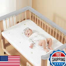 3pc Baby Teething Edge Corner Guard Strips White 51in  2x27.5in 7" Wide Safety