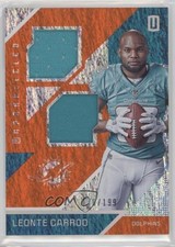 2016 Panini Unparalleled RPS Rookie Materials Dual /199 Leonte Carroo #RM-LC 1k5