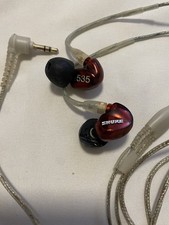 Shure SE535 Triple Driver In-Ear Monitor Headphones Red Working