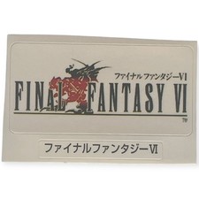 Sony PlayStation 1 PS1 Final Fantasy VI 6 Vintage VTG 1999 Memory Card Sticker